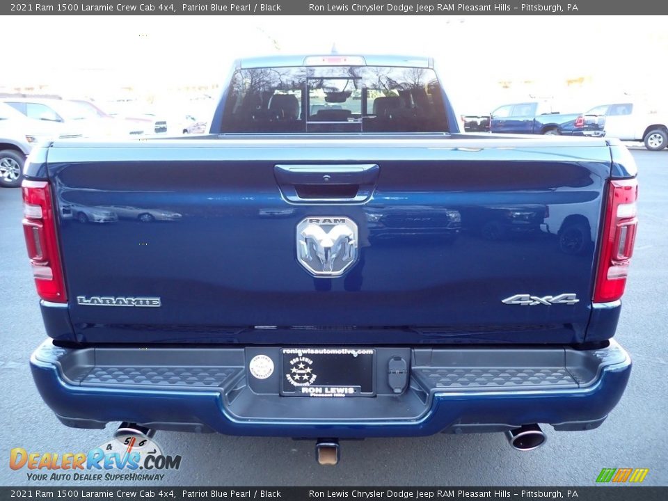 2021 Ram 1500 Laramie Crew Cab 4x4 Patriot Blue Pearl / Black Photo #4