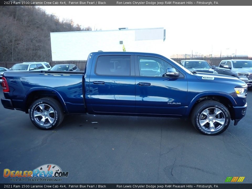 Patriot Blue Pearl 2021 Ram 1500 Laramie Crew Cab 4x4 Photo #7