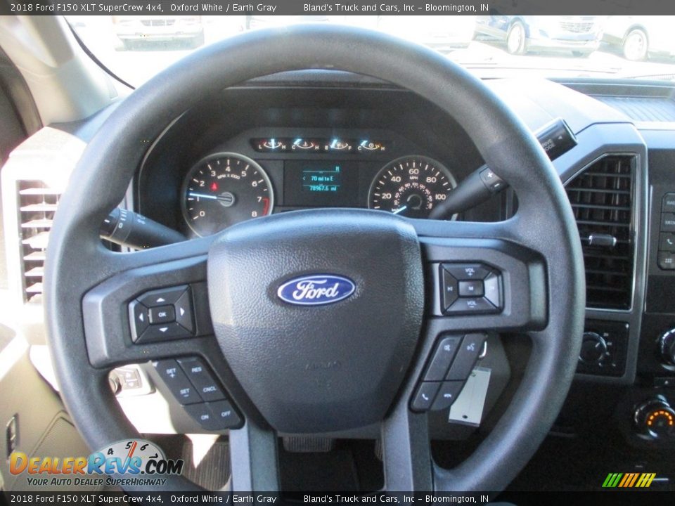 2018 Ford F150 XLT SuperCrew 4x4 Steering Wheel Photo #10