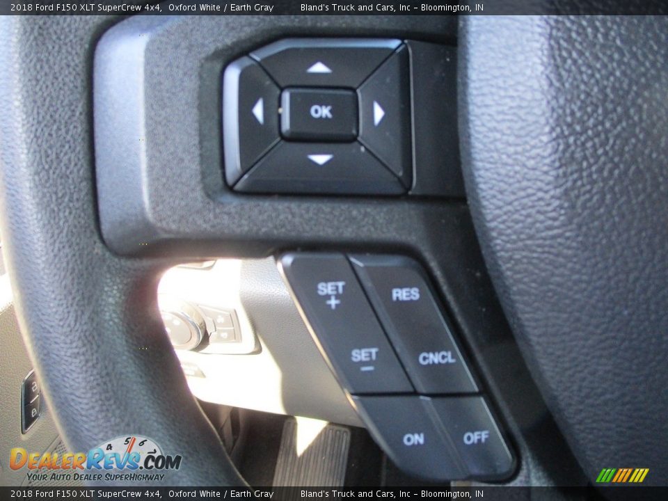 2018 Ford F150 XLT SuperCrew 4x4 Steering Wheel Photo #13