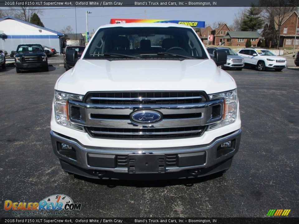 2018 Ford F150 XLT SuperCrew 4x4 Oxford White / Earth Gray Photo #19