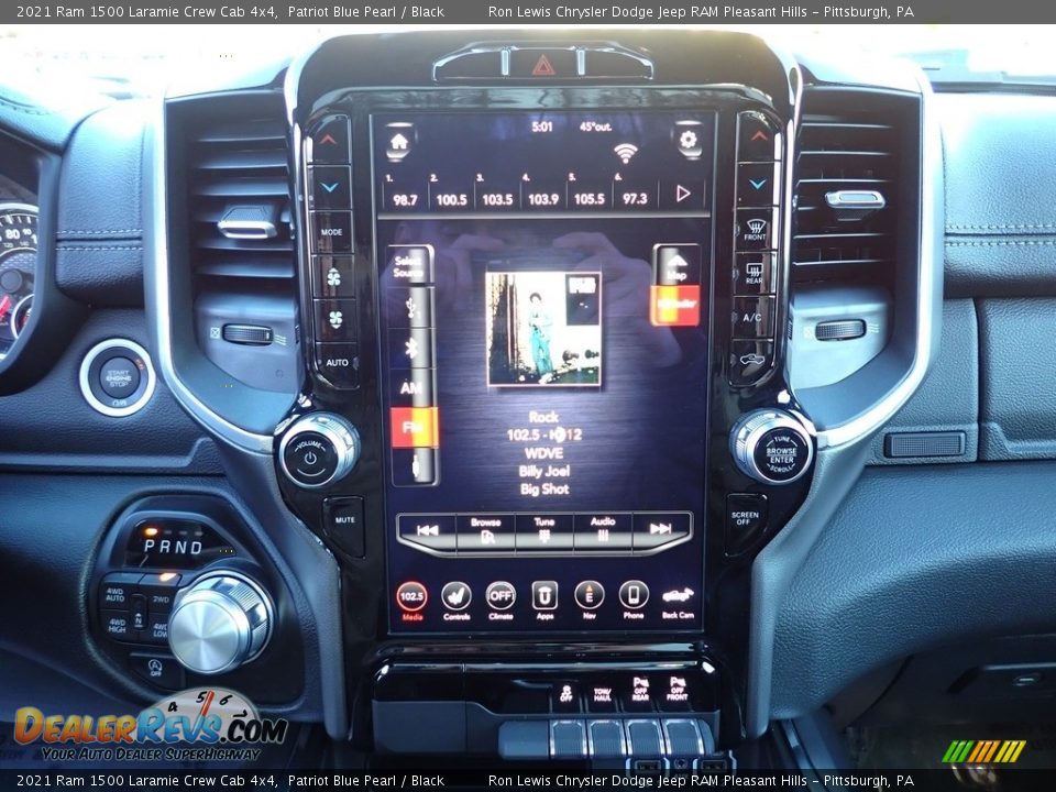 Controls of 2021 Ram 1500 Laramie Crew Cab 4x4 Photo #19