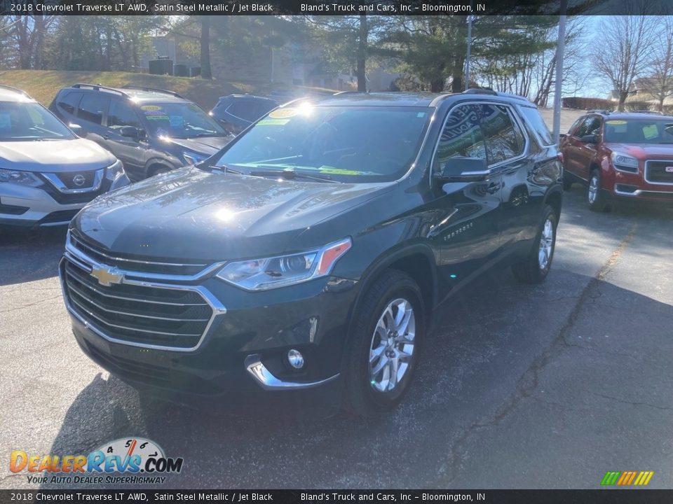 2018 Chevrolet Traverse LT AWD Satin Steel Metallic / Jet Black Photo #2