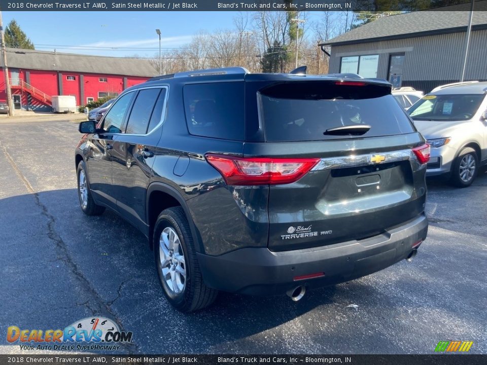 2018 Chevrolet Traverse LT AWD Satin Steel Metallic / Jet Black Photo #3