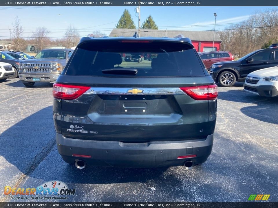 2018 Chevrolet Traverse LT AWD Satin Steel Metallic / Jet Black Photo #4