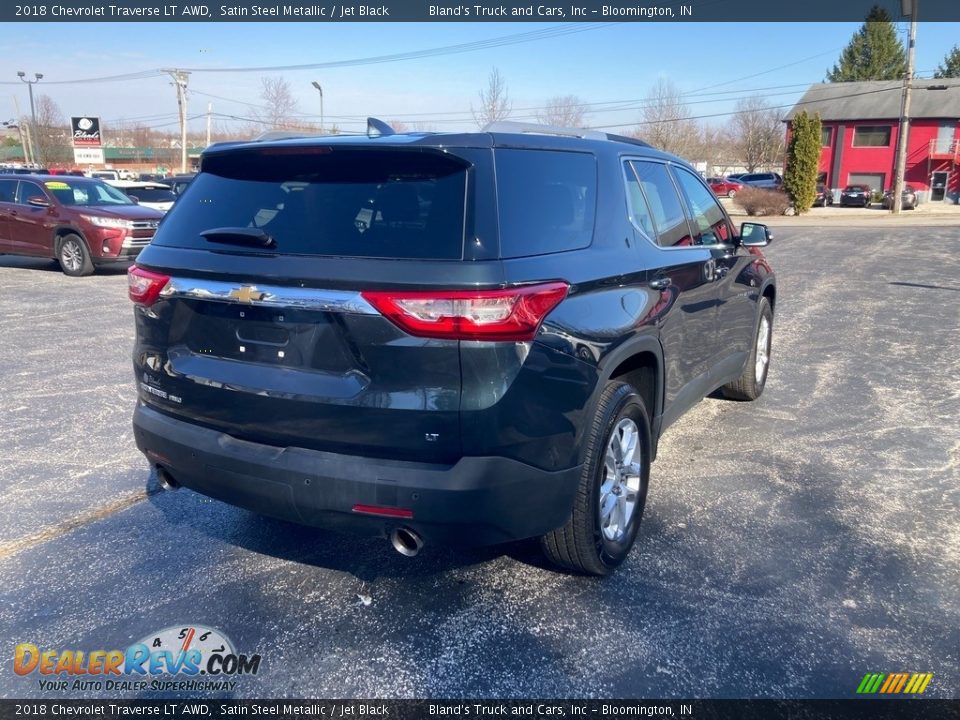 2018 Chevrolet Traverse LT AWD Satin Steel Metallic / Jet Black Photo #5