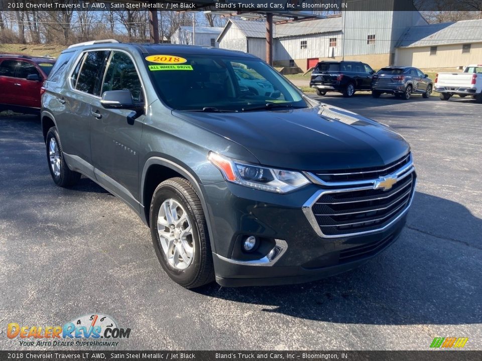 2018 Chevrolet Traverse LT AWD Satin Steel Metallic / Jet Black Photo #6