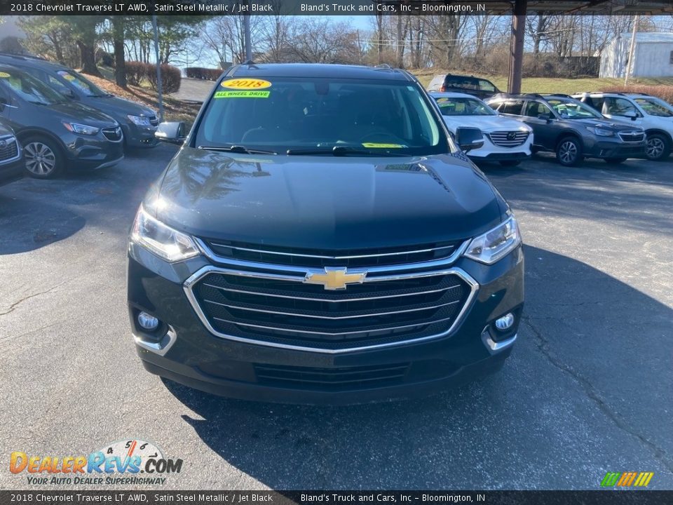 2018 Chevrolet Traverse LT AWD Satin Steel Metallic / Jet Black Photo #7