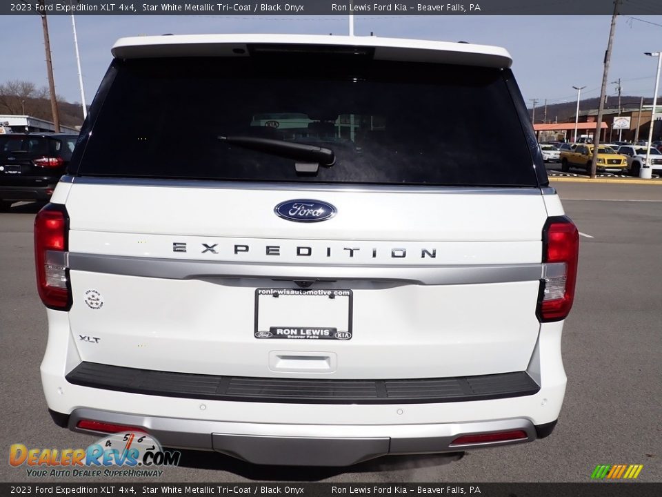 2023 Ford Expedition XLT 4x4 Star White Metallic Tri-Coat / Black Onyx Photo #7