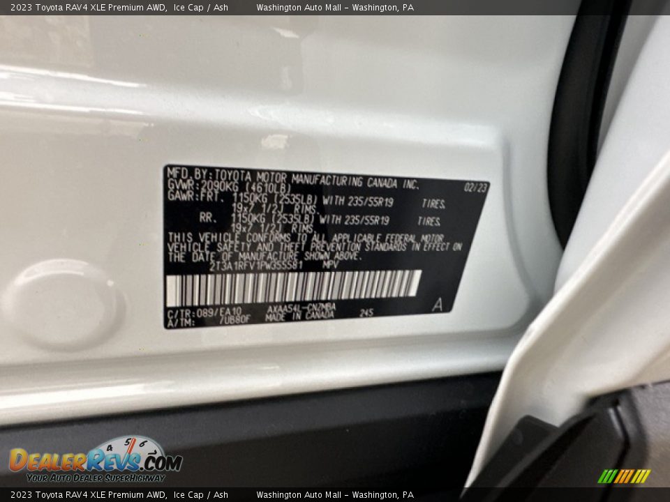 2023 Toyota RAV4 XLE Premium AWD Ice Cap / Ash Photo #31