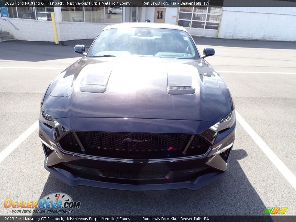 2023 Ford Mustang GT Fastback Mischievous Purple Metallic / Ebony Photo #3