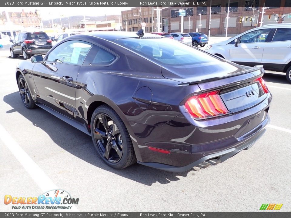 2023 Ford Mustang GT Fastback Mischievous Purple Metallic / Ebony Photo #6