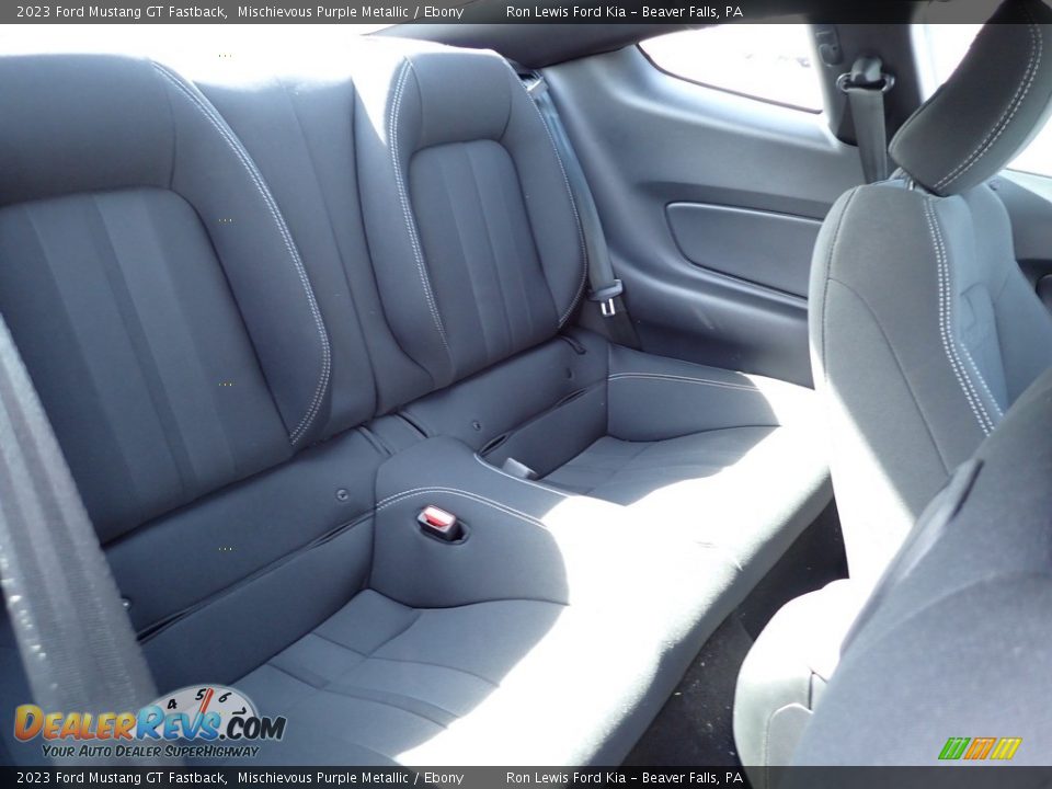 Rear Seat of 2023 Ford Mustang GT Fastback Photo #11