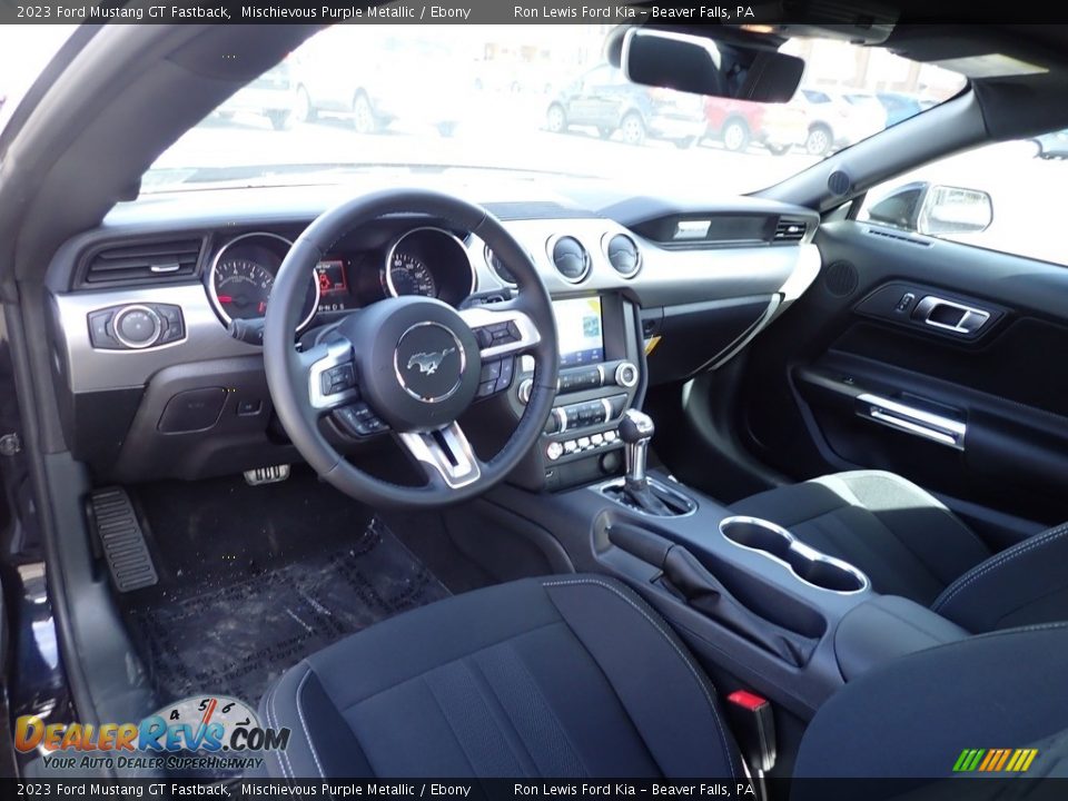 Ebony Interior - 2023 Ford Mustang GT Fastback Photo #12