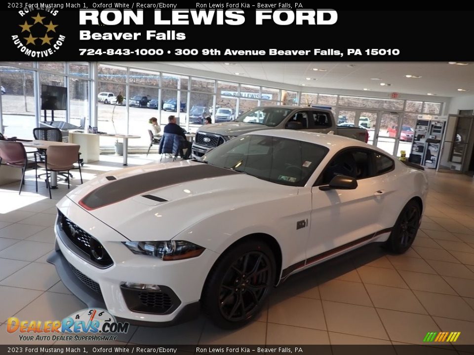 2023 Ford Mustang Mach 1 Oxford White / Recaro/Ebony Photo #1