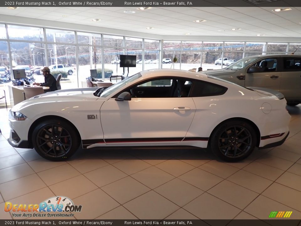 2023 Ford Mustang Mach 1 Oxford White / Recaro/Ebony Photo #8