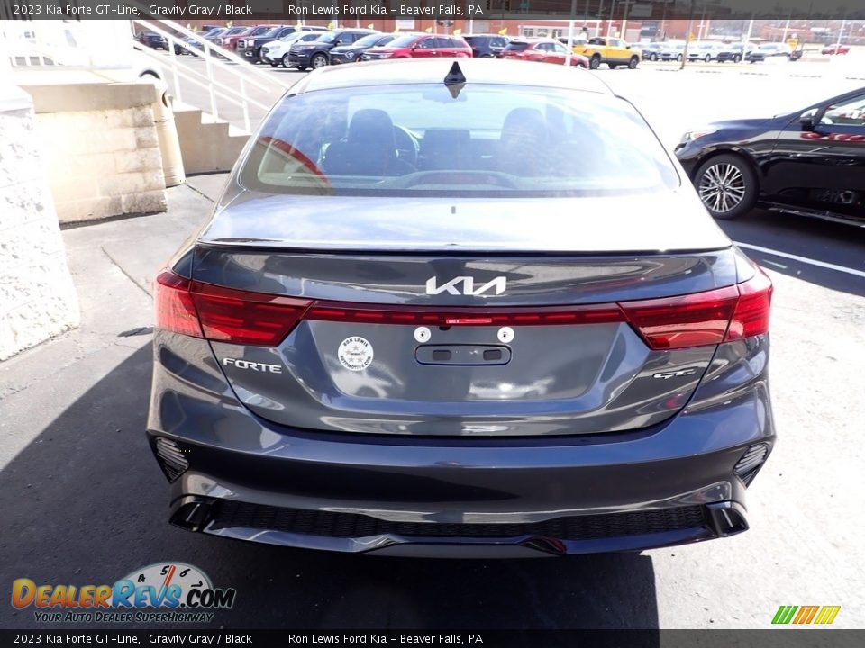 2023 Kia Forte GT-Line Gravity Gray / Black Photo #3