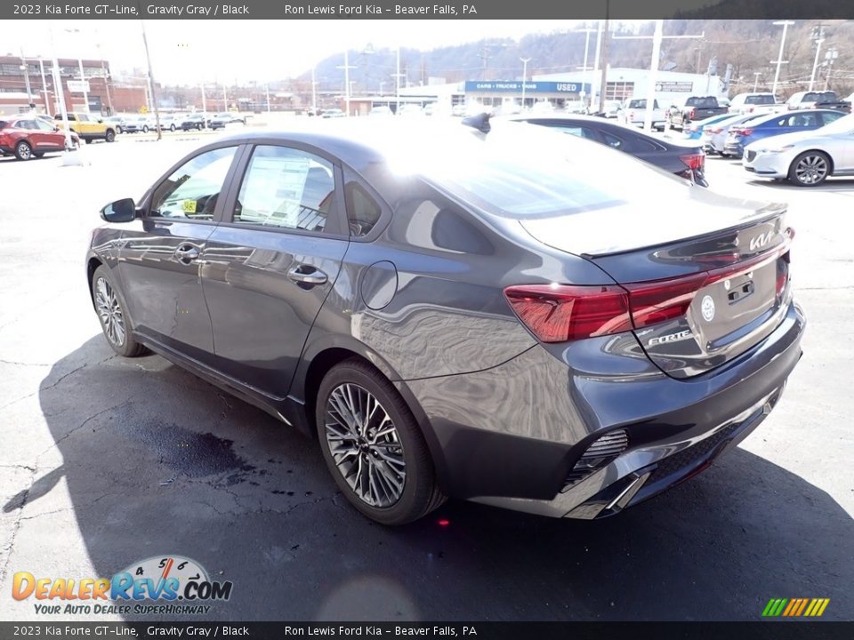 2023 Kia Forte GT-Line Gravity Gray / Black Photo #4