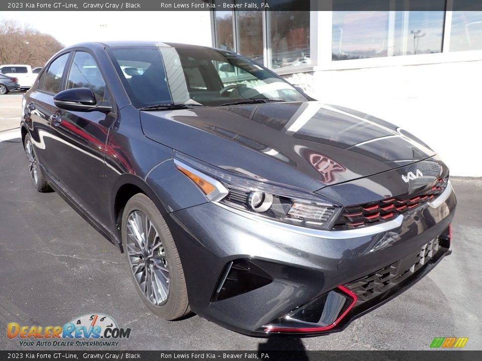 2023 Kia Forte GT-Line Gravity Gray / Black Photo #7