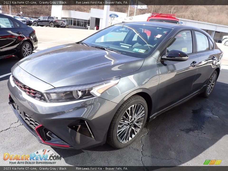 2023 Kia Forte GT-Line Gravity Gray / Black Photo #8