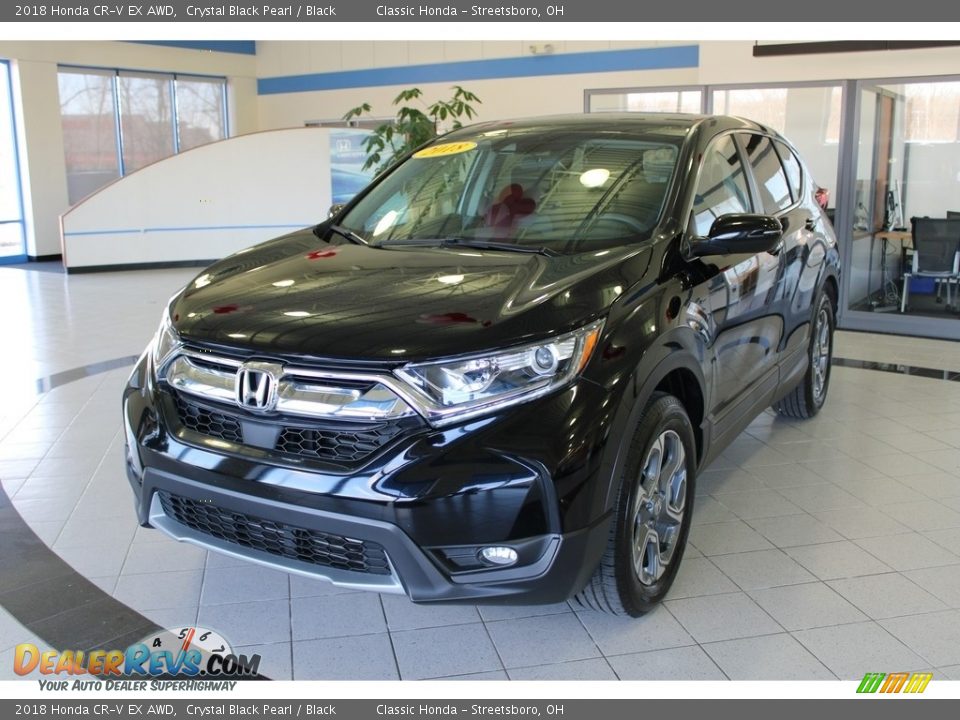 2018 Honda CR-V EX AWD Crystal Black Pearl / Black Photo #1