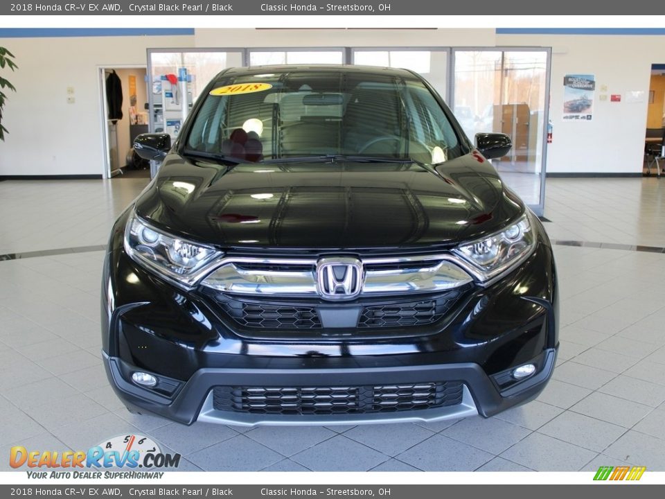 2018 Honda CR-V EX AWD Crystal Black Pearl / Black Photo #2