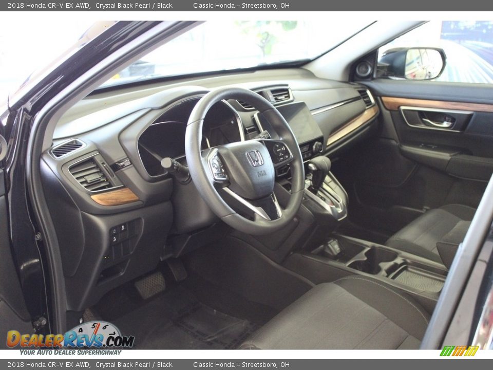 2018 Honda CR-V EX AWD Crystal Black Pearl / Black Photo #16