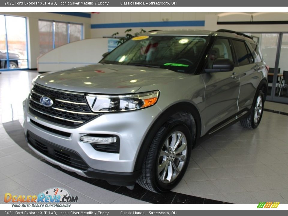 2021 Ford Explorer XLT 4WD Iconic Silver Metallic / Ebony Photo #1