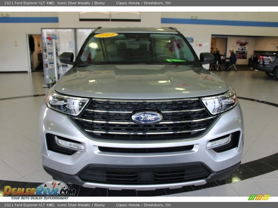 2021 Ford Explorer XLT 4WD Iconic Silver Metallic / Ebony Photo #2