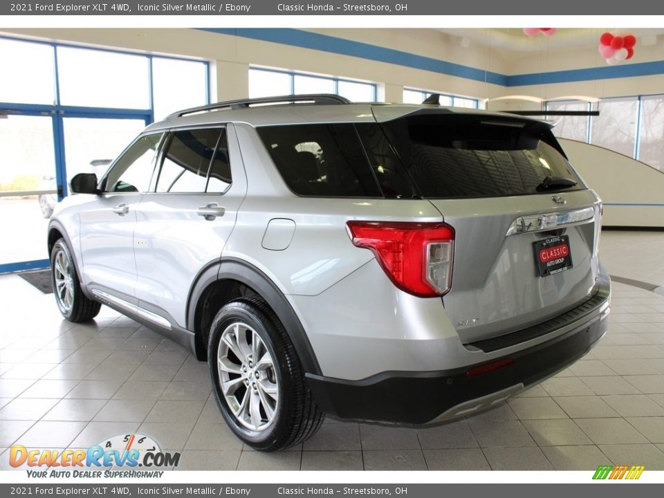 2021 Ford Explorer XLT 4WD Iconic Silver Metallic / Ebony Photo #9