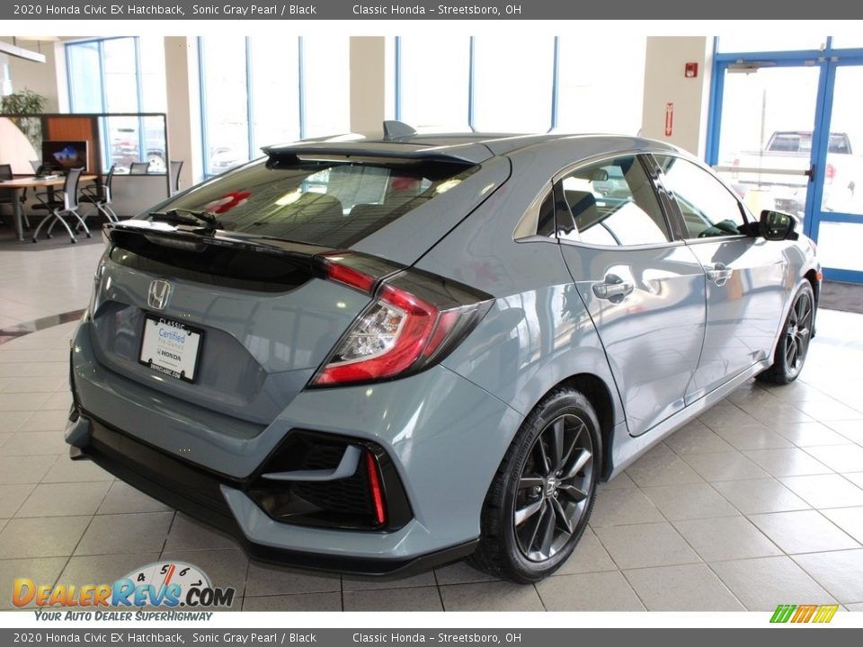 2020 Honda Civic EX Hatchback Sonic Gray Pearl / Black Photo #7