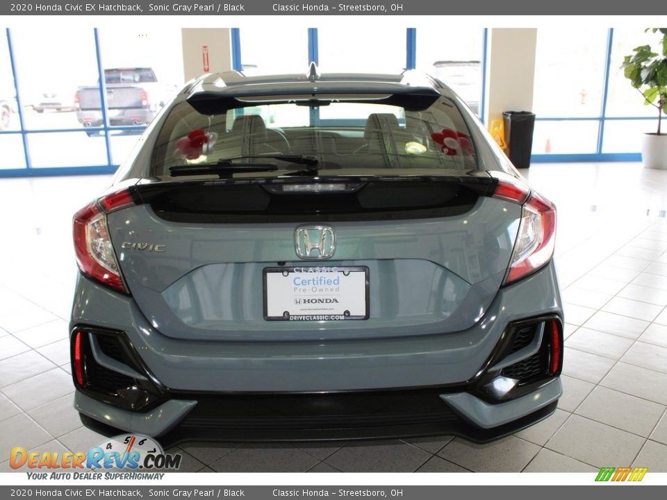 2020 Honda Civic EX Hatchback Sonic Gray Pearl / Black Photo #8