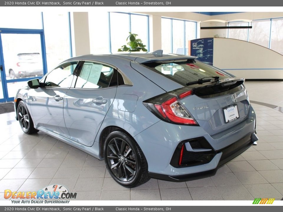 2020 Honda Civic EX Hatchback Sonic Gray Pearl / Black Photo #9