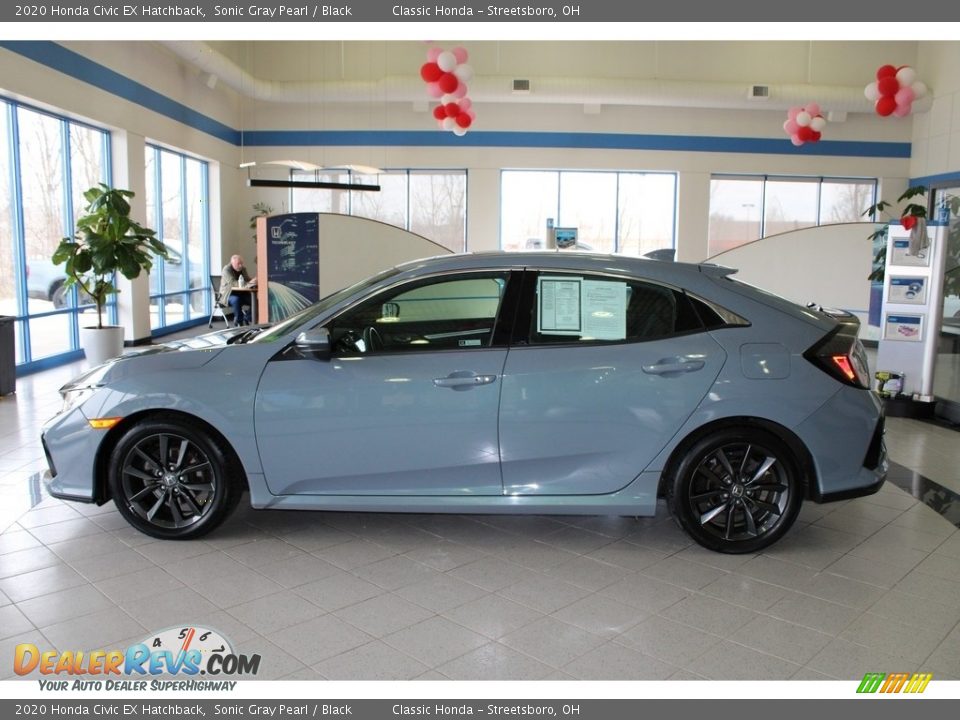 2020 Honda Civic EX Hatchback Sonic Gray Pearl / Black Photo #10