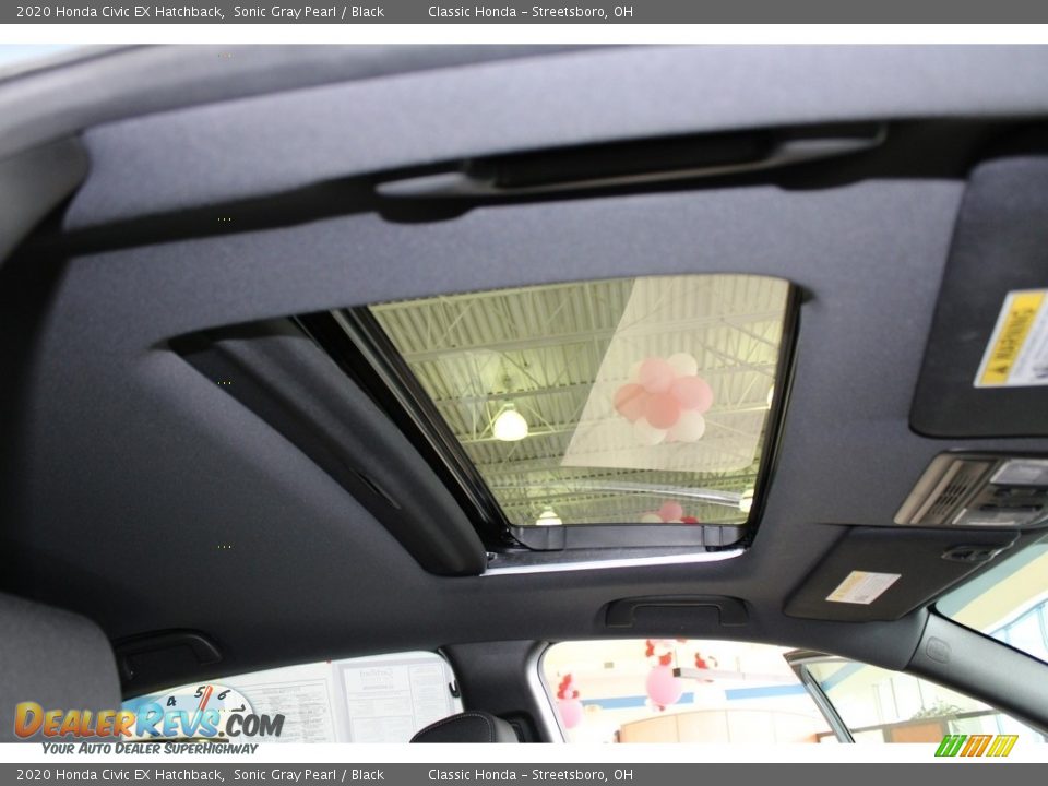 2020 Honda Civic EX Hatchback Sonic Gray Pearl / Black Photo #17