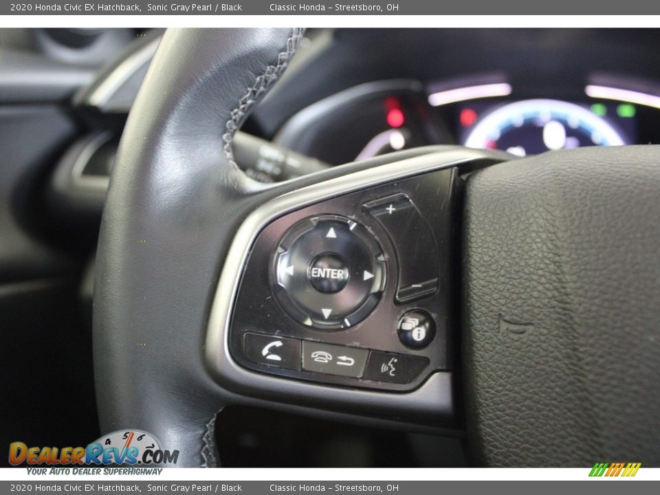 2020 Honda Civic EX Hatchback Sonic Gray Pearl / Black Photo #31