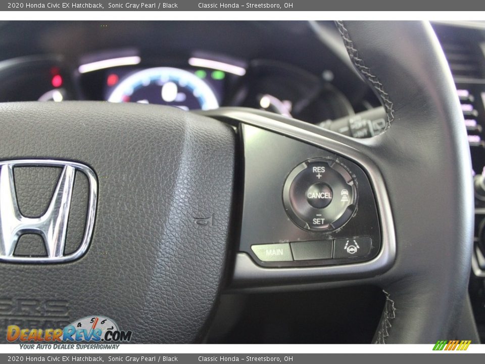 2020 Honda Civic EX Hatchback Sonic Gray Pearl / Black Photo #32