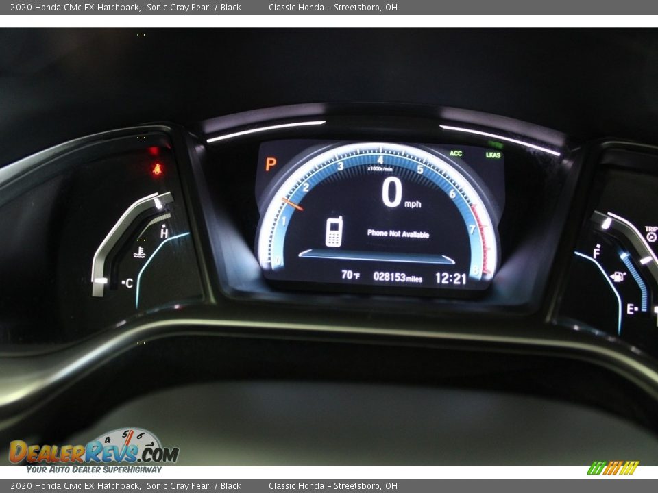 2020 Honda Civic EX Hatchback Sonic Gray Pearl / Black Photo #33