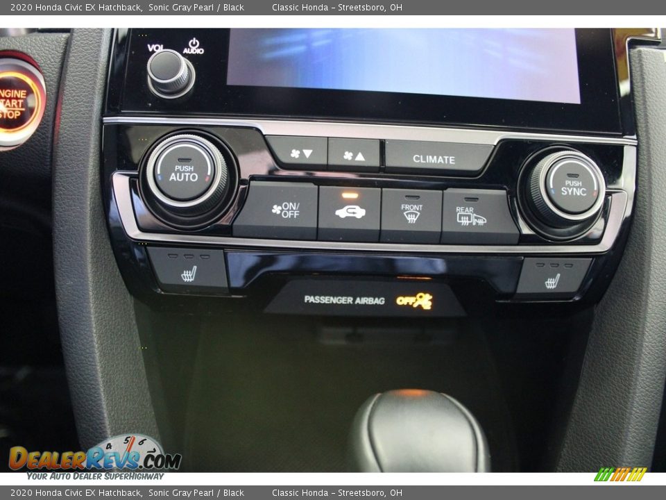 2020 Honda Civic EX Hatchback Sonic Gray Pearl / Black Photo #35