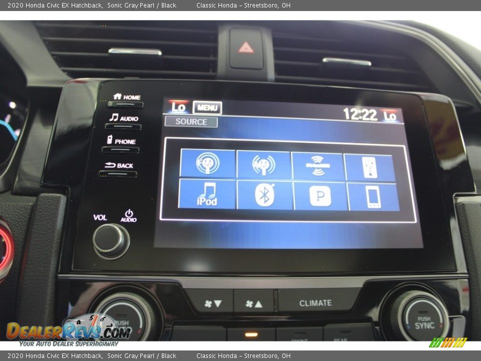 2020 Honda Civic EX Hatchback Sonic Gray Pearl / Black Photo #36