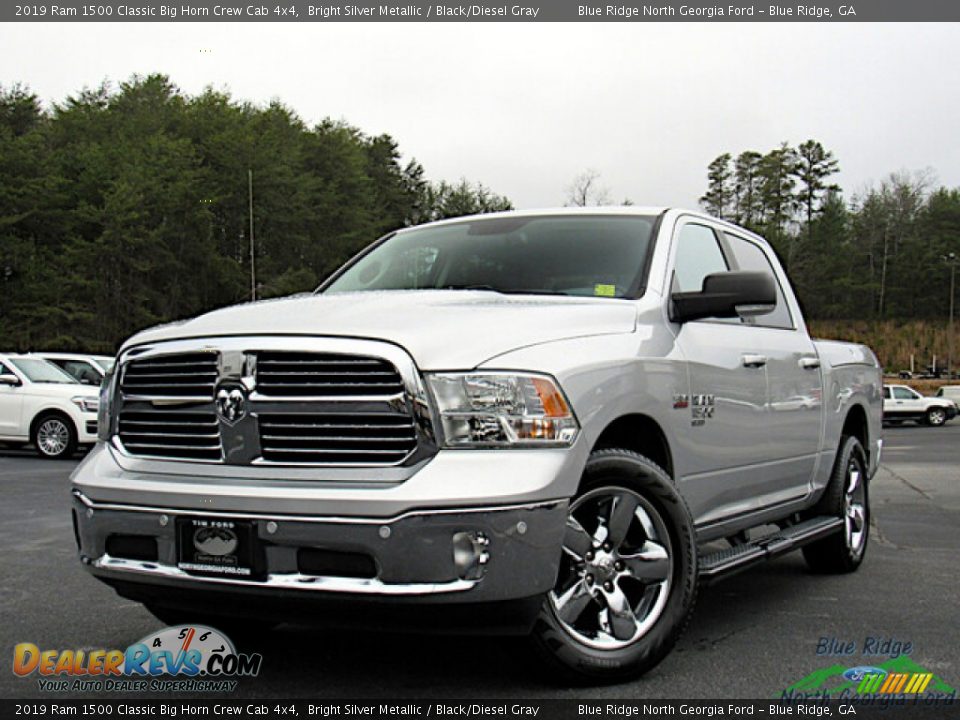 2019 Ram 1500 Classic Big Horn Crew Cab 4x4 Bright Silver Metallic / Black/Diesel Gray Photo #1