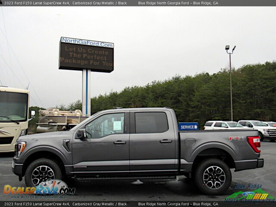 Carbonized Gray Metallic 2023 Ford F150 Lariat SuperCrew 4x4 Photo #2