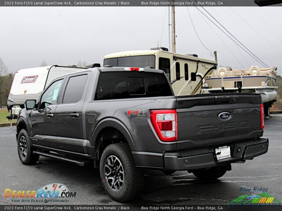 2023 Ford F150 Lariat SuperCrew 4x4 Carbonized Gray Metallic / Black Photo #3