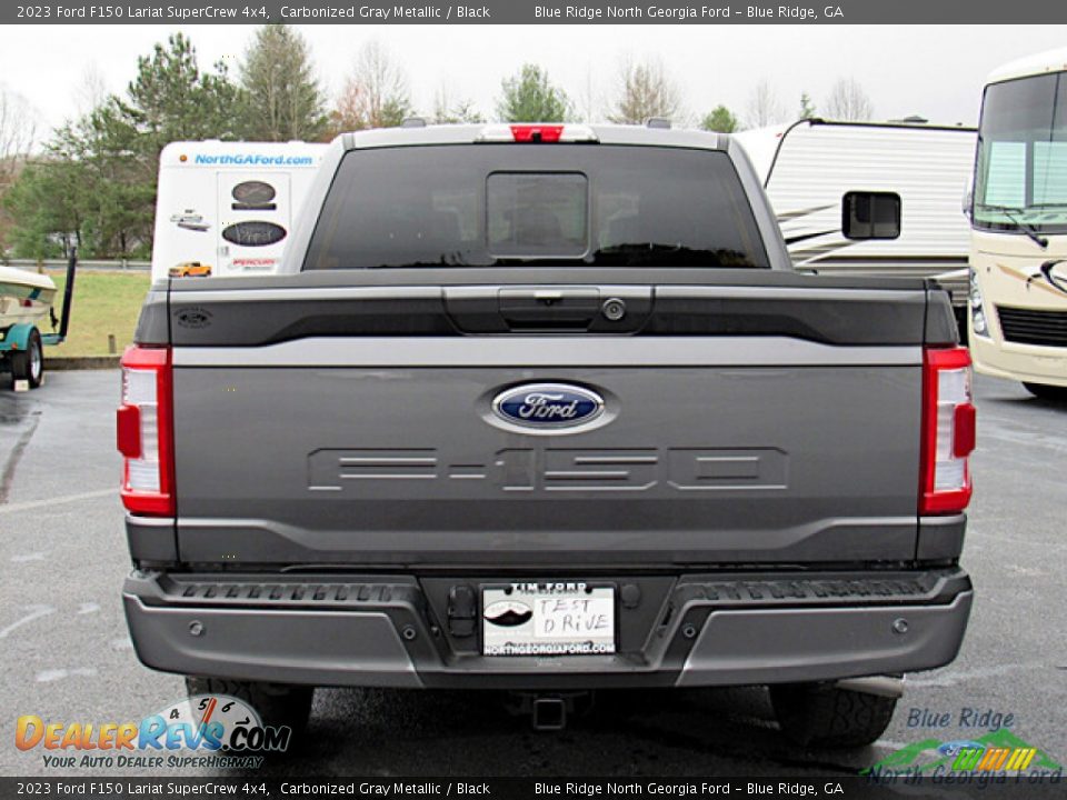 2023 Ford F150 Lariat SuperCrew 4x4 Carbonized Gray Metallic / Black Photo #4