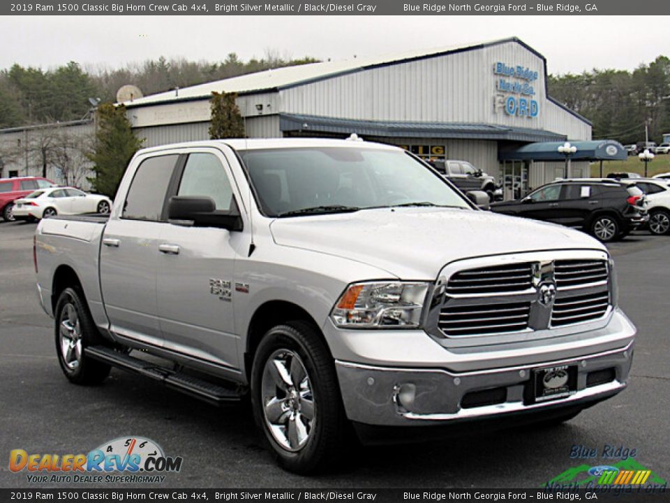 2019 Ram 1500 Classic Big Horn Crew Cab 4x4 Bright Silver Metallic / Black/Diesel Gray Photo #7