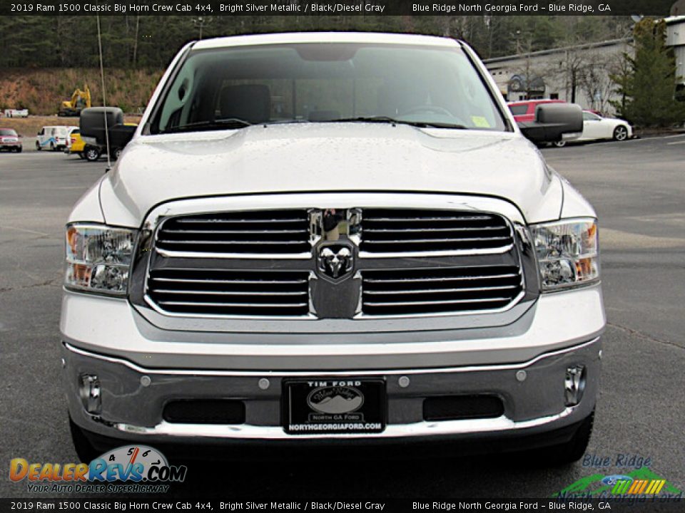 2019 Ram 1500 Classic Big Horn Crew Cab 4x4 Bright Silver Metallic / Black/Diesel Gray Photo #8