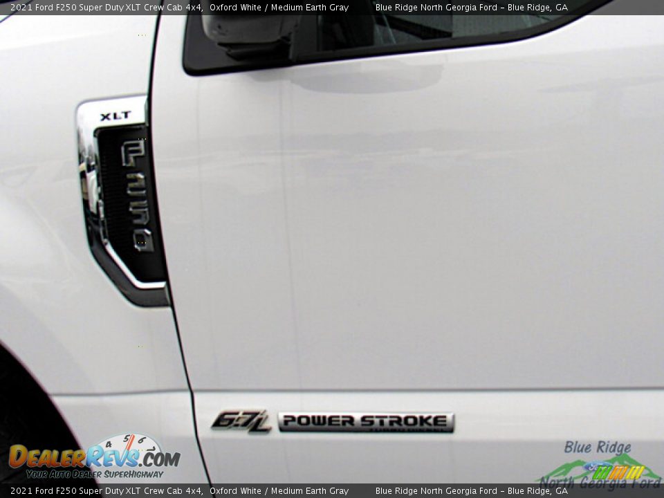 2021 Ford F250 Super Duty XLT Crew Cab 4x4 Oxford White / Medium Earth Gray Photo #29