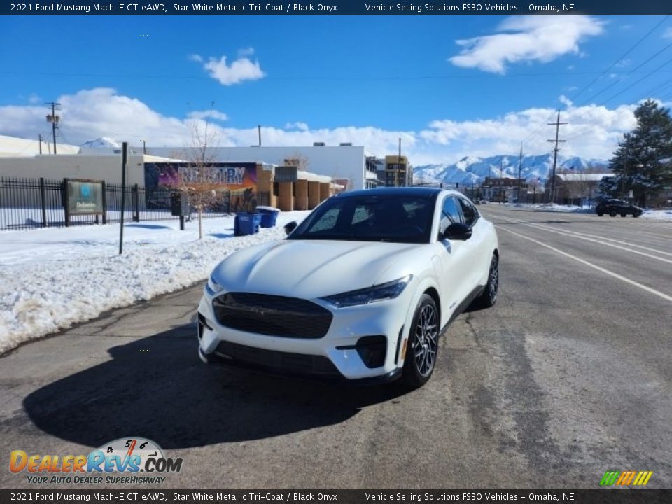 2021 Ford Mustang Mach-E GT eAWD Star White Metallic Tri-Coat / Black Onyx Photo #1