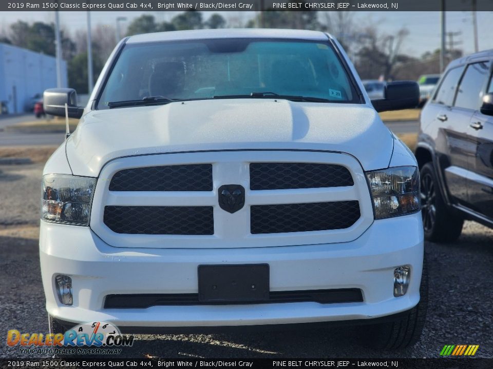 2019 Ram 1500 Classic Express Quad Cab 4x4 Bright White / Black/Diesel Gray Photo #2