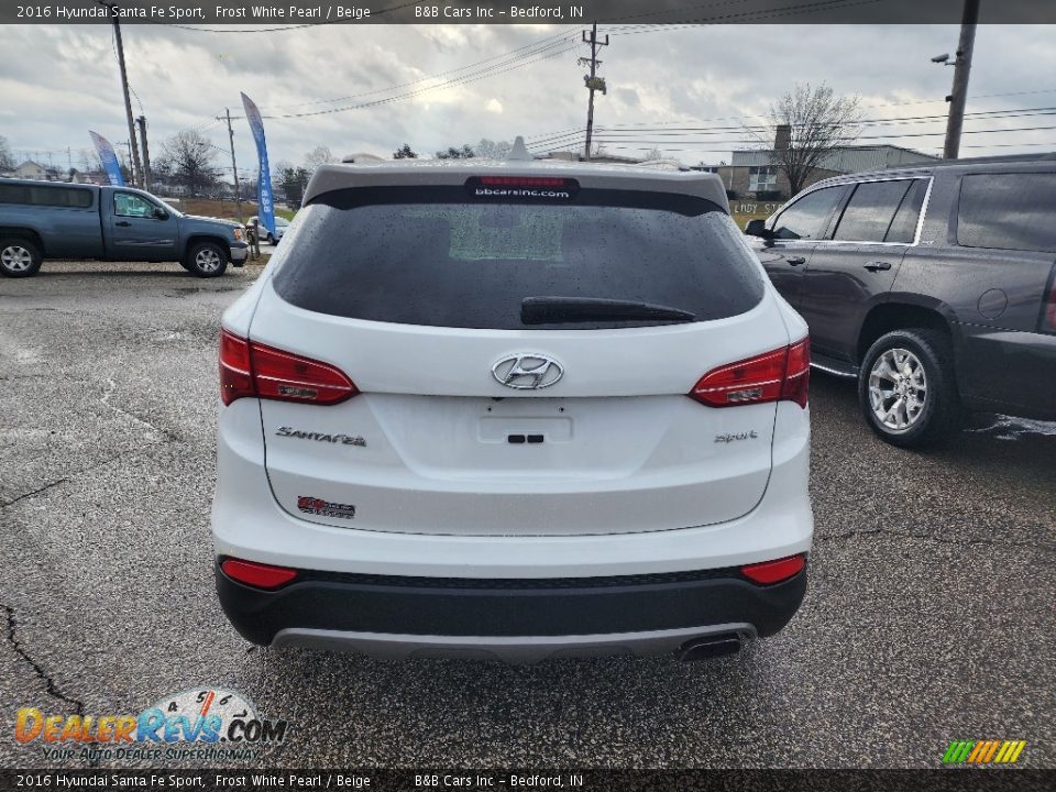 2016 Hyundai Santa Fe Sport Frost White Pearl / Beige Photo #3